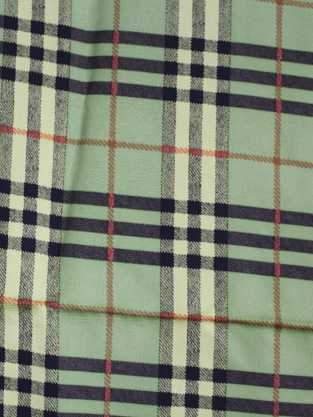 Green‎ Tartan Plaid Silk Scarf Square 34” Classic Preppy Equestrian